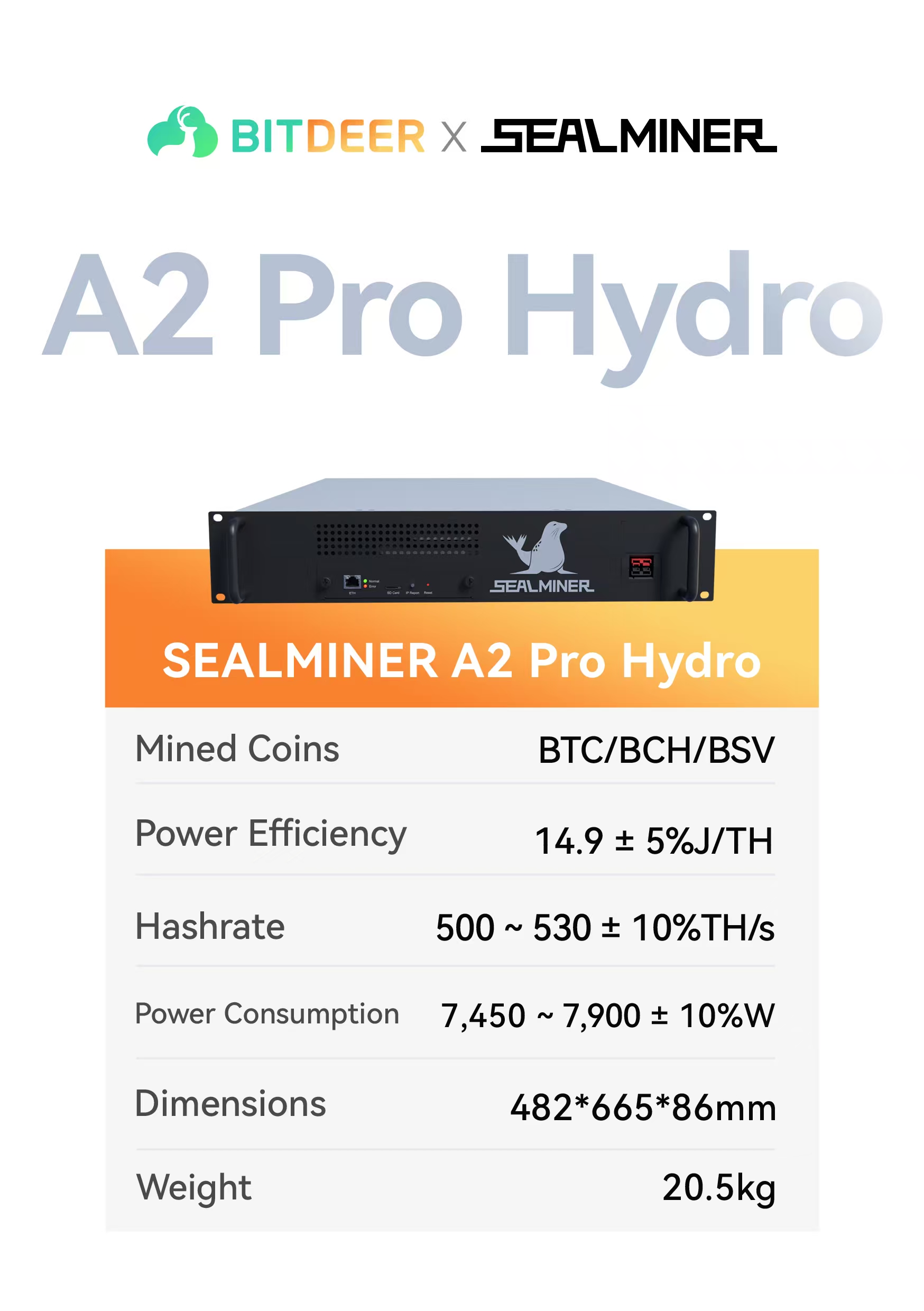 A2 Pro Hydro Specification 01